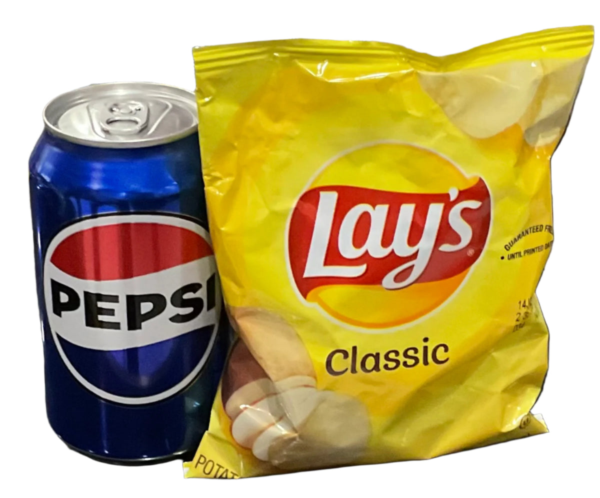 Can Soda and Lays